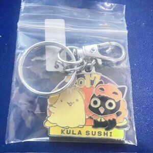 Rare 2017 Sanrio Kula Sushi Keychain Set Kuromi Orange Hoodie Pompompurin